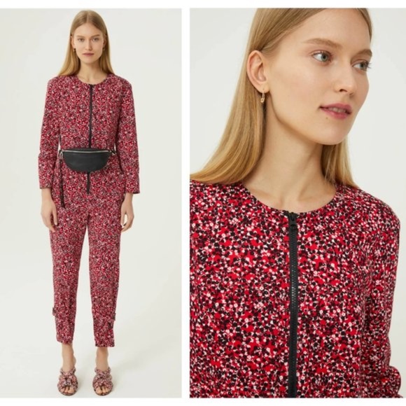 NWT Rebecca Minkoff Red Clover Jumper Jumpsuit - Picture 10 of 16